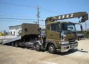 クレーン付大型車両セルフローダー（エアサス仕様）